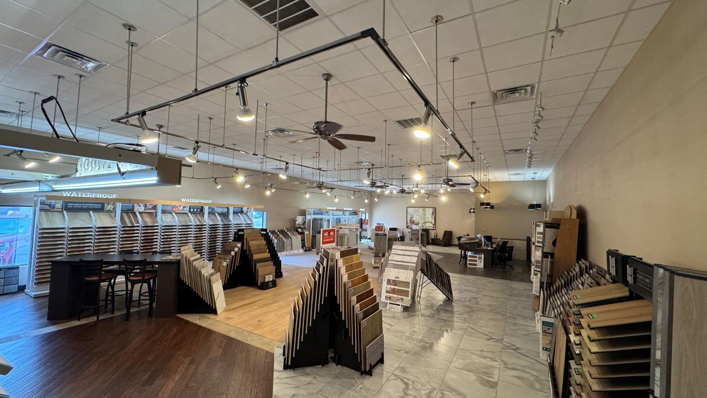 Flooring Showroom displaying hardwood